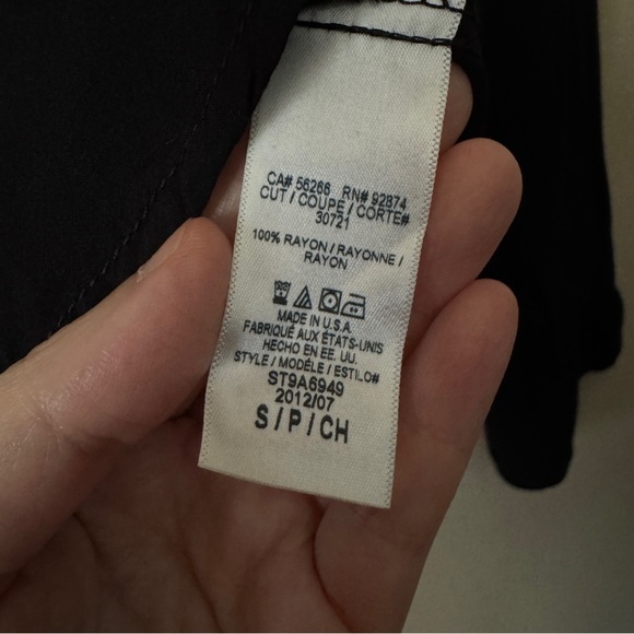 Splendid Black Tunic Blouse Top Size S - Picture 6 of 7
